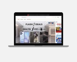Desain website toko online e-commerce gadget dan smartphone oleh Transisi Digital