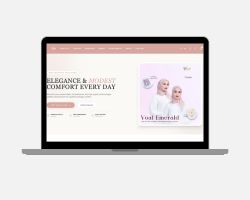 Desain website toko online e-commerce fashion muslim dan hijab oleh Transisi Digital